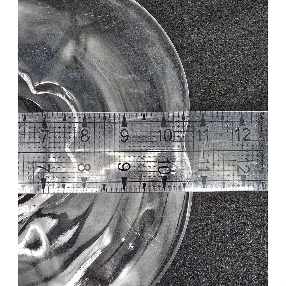 2 Vtg Duncan Miller Canterbury Clear Glass Serving Platters 1940s Plate 10.5x13